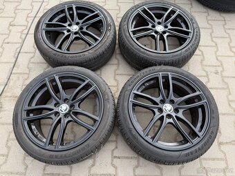 4x al kola 5x100 17 + pneu letní 205/45 R17 - 2