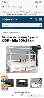 Domečková postel - 2