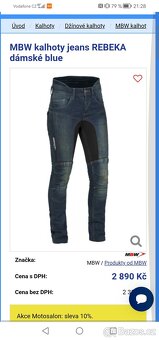 Dámské kevlarové džíny - 2