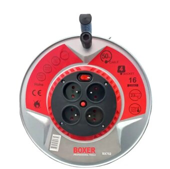 Prodlužovací kabel 50m,3×2.5mm Kovový Buben - 2