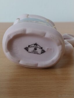 Pohárek růžový porcelán - 2