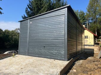 Plechová garáž 3,5x6m - 2