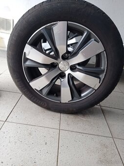 Alu kola Peugeot, letní pneu Continental 195/ 60 R16 H XL - 2