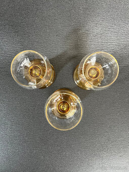 3x starožitná likérová sklenice římanka 100ml - 2