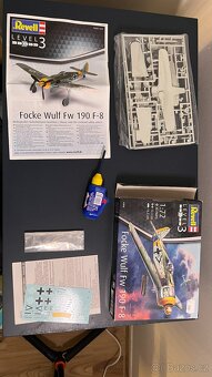 Modelářský set – AH-64A Apache + Focke Wulf Fw 190 F-8 + bar - 2