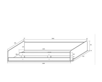 Rohová patrová postel Alina - 2