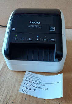 Profi tiskárna štítků Brother QL-1110NWB + 7 rolí - 2