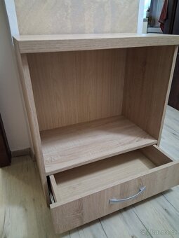 Skřínka se zásuvkou dub 85x65x40 - 2