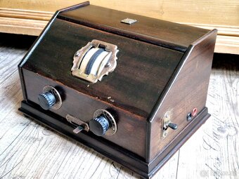 Starožitné rádio Telefunken 4A, rok 1928, Německo - 2