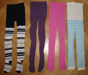 10x dívčí punčocháče a kamaše vel. 146-158 - levně prodám - 2