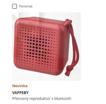 Přenosný voděodolný bluetooth reproduktor Ikea VAPPEBY - 2