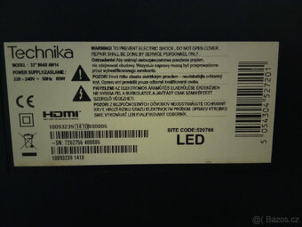 Prodám TV zn. Technika s 32" (82cm) uhlopříčkou - 2