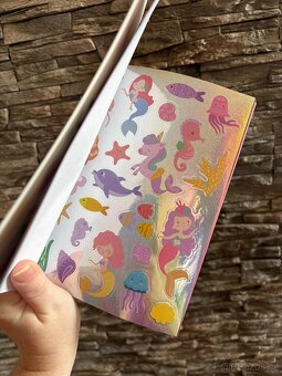 Sešit nálepek třpytivých mermaids - 2