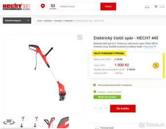 Čistič spár na dlaždbu spárovač plevele HECHT 445 - 2