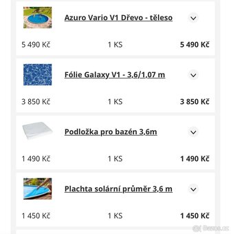 Bazén azuro Ø 3,6 m 1,07 m - 2