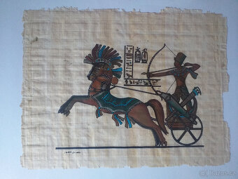Obraz zasklený papyrus - jezdec - 2