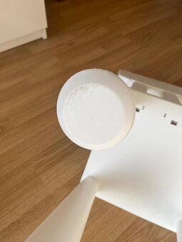 IKEA MAMMUT BÍLÝ STŮL A ŽIDLE - 2