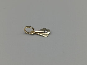 Zlatý přívěsek se zirkonem 0,30g, 14 kt, 585/1000 - 2