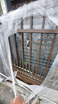 Posuvná brána 5000x1500 hnědá - 2