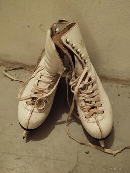 dívčí bílé brusle vel. 36,5 - 2