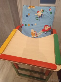 Dětská jídelní židlička dřevěná - 2