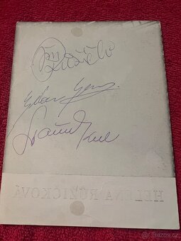Autogram Helena Růžičková + syn Jiří Růžička - 2