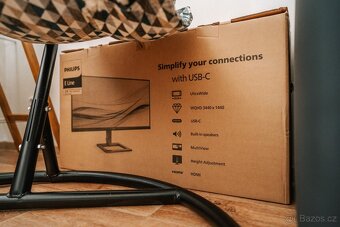 34" Philips 346E2LAE - VA / 100Hz / Power Delivery 65W - 2