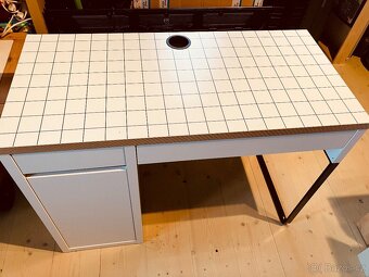 Psací stůl Ikea Micke bílá/antracit - 2