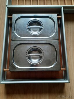 Luxusní organizér-příborník dřevo/ hliník Nové - 2