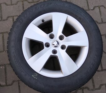 Zimní alu disky originální Škoda Superb III 5x112 R16 - 2