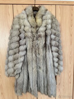 Paleto stříbrná liška vel. 38-40 - 2