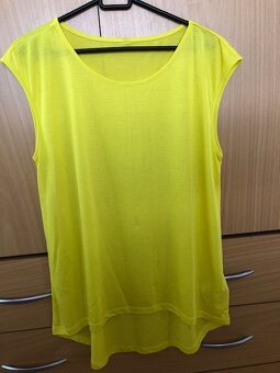 Žlutý neonový top, NOVÝ, vel.Takko, vel.M - 2