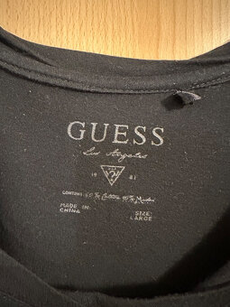 černé tričko Guess vel. L - 2