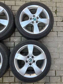 Alu kola 5x112 r17, Oct II, včetně letních pneu - 2
