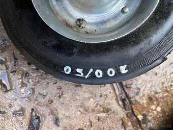 Kolečko transportní 200/50mm z gumovou obrubou - 2