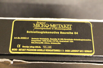 Micro Metakit HO, BR 04 002 DRG. Velmi dobrý stav, origináln - 2