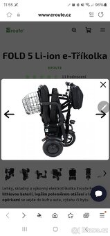 Skládací elektrická tříkolka - 2
