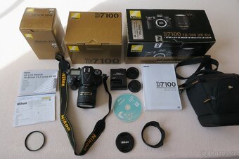 Prodám zrcadlovku Nikon D 7100 + objektiv 16-85 - 2