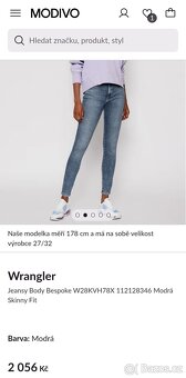 Wrangler dámské Skinny džíny vel. S/W27/L34 - 2