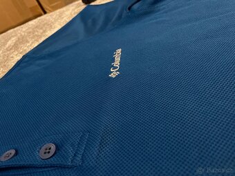 🟦 Columbia – modré funkční polo - 2