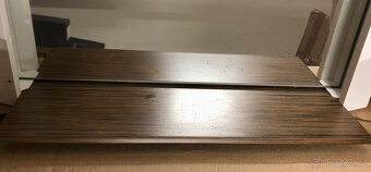 Kolo Style zrcadlo s poličkou teak/bílá s 72% slevou - 2