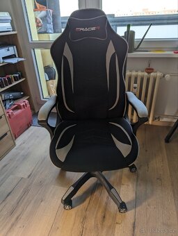 Herní židle E-racer KA-G408 šedá - 2