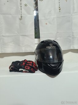 Helma Shark Ridill 2 Blank + Rukavice iRacing - 2