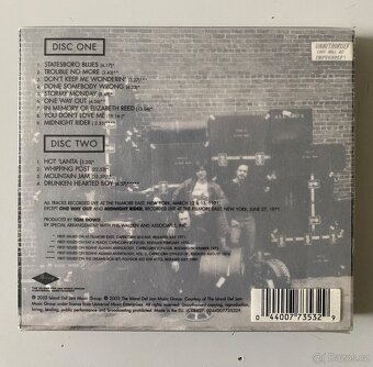 2 CD The Allman Brothers Band - Gold, At Fillmore East - 2