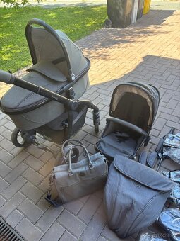 Kočár kočárek egg šedý - 2