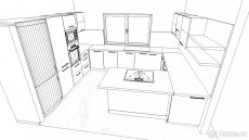 3d návrhy,vizualizace kuchyní a vestavných skříní online - 2