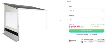 Boční clona Blocker G2 k markýze Thule - 2