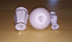Vázičky (miniatury) z růžového porcelánu - H&C - 2
