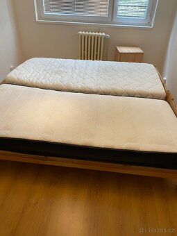 2× postel 90×200 s matracemi – dobrý stav, Praha 5 - 2
