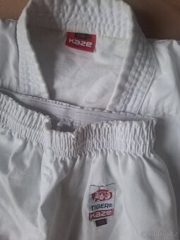 Dětské kimono kaze tiger + bílý pasek - 2